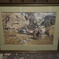 Frank Mc Carthy Painting Original All Purchased Paper Work.