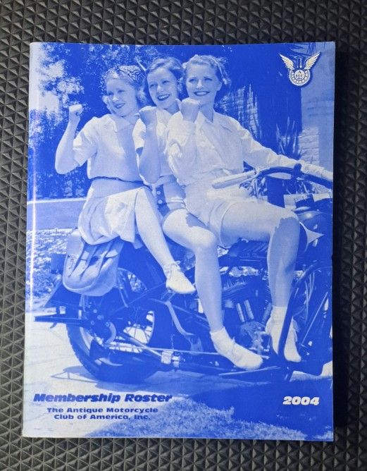 VINTAGE 2004 AMCA Antique Motorcycle Club Membership Roster