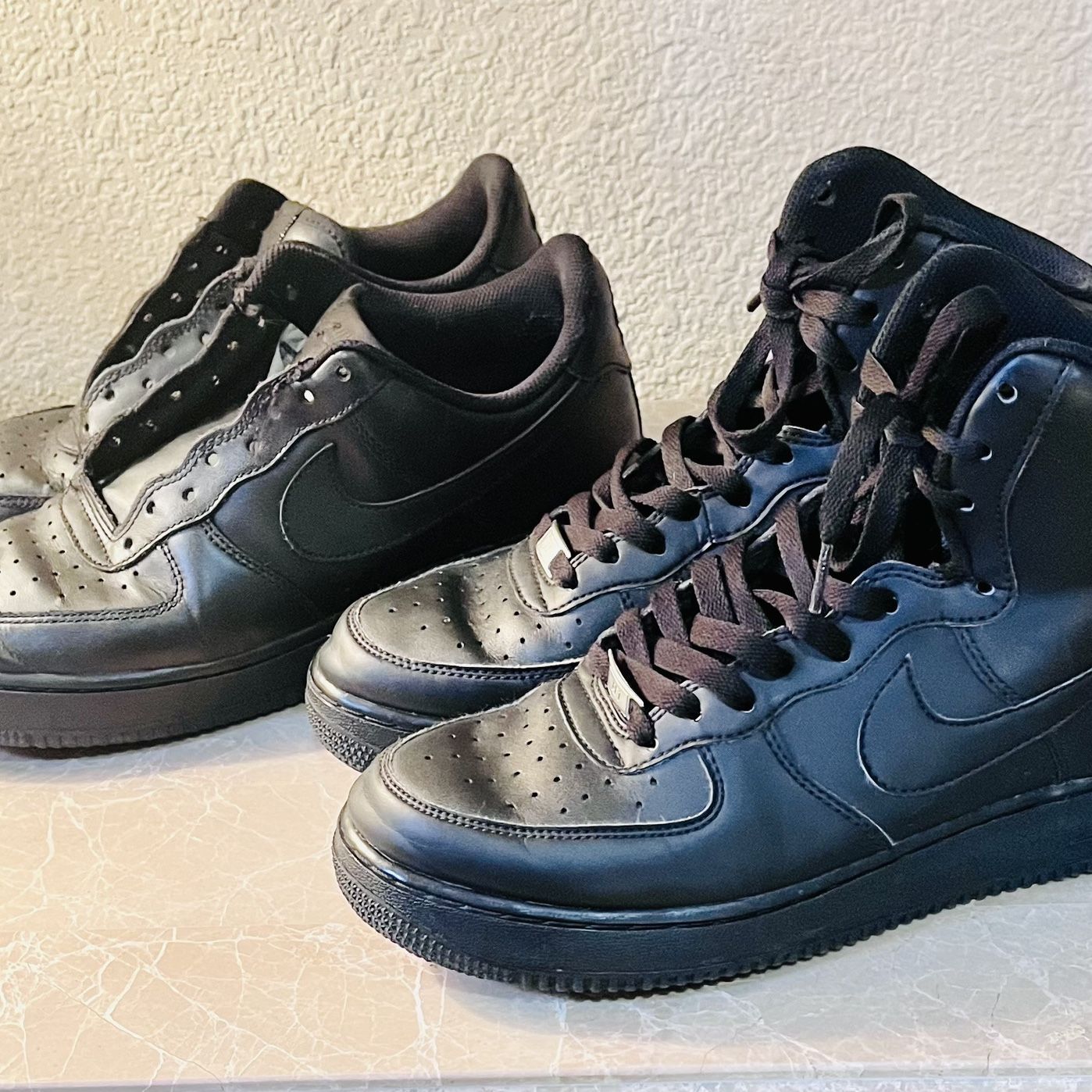 Nike Mens Air Force 1 315122-001 Black Lace Up Men display picture 1