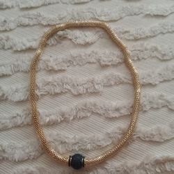 Gold Plated Magnetic Clasp Necklace 