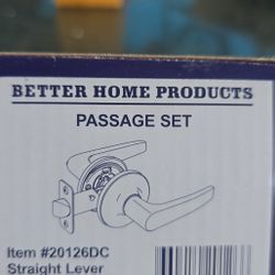 Manilla de Puerta "Straight Lever" - Níquel Satinado (Nuevo)