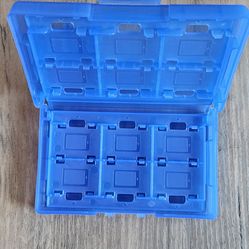Nintendo Switch Blue Game Cartridge And Micro SD Case