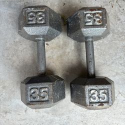 35 Lb Dumbbells Weight set 