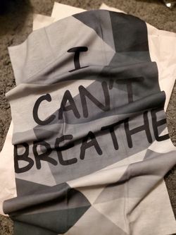 New BLM I can't breathe face neck gaiter mask