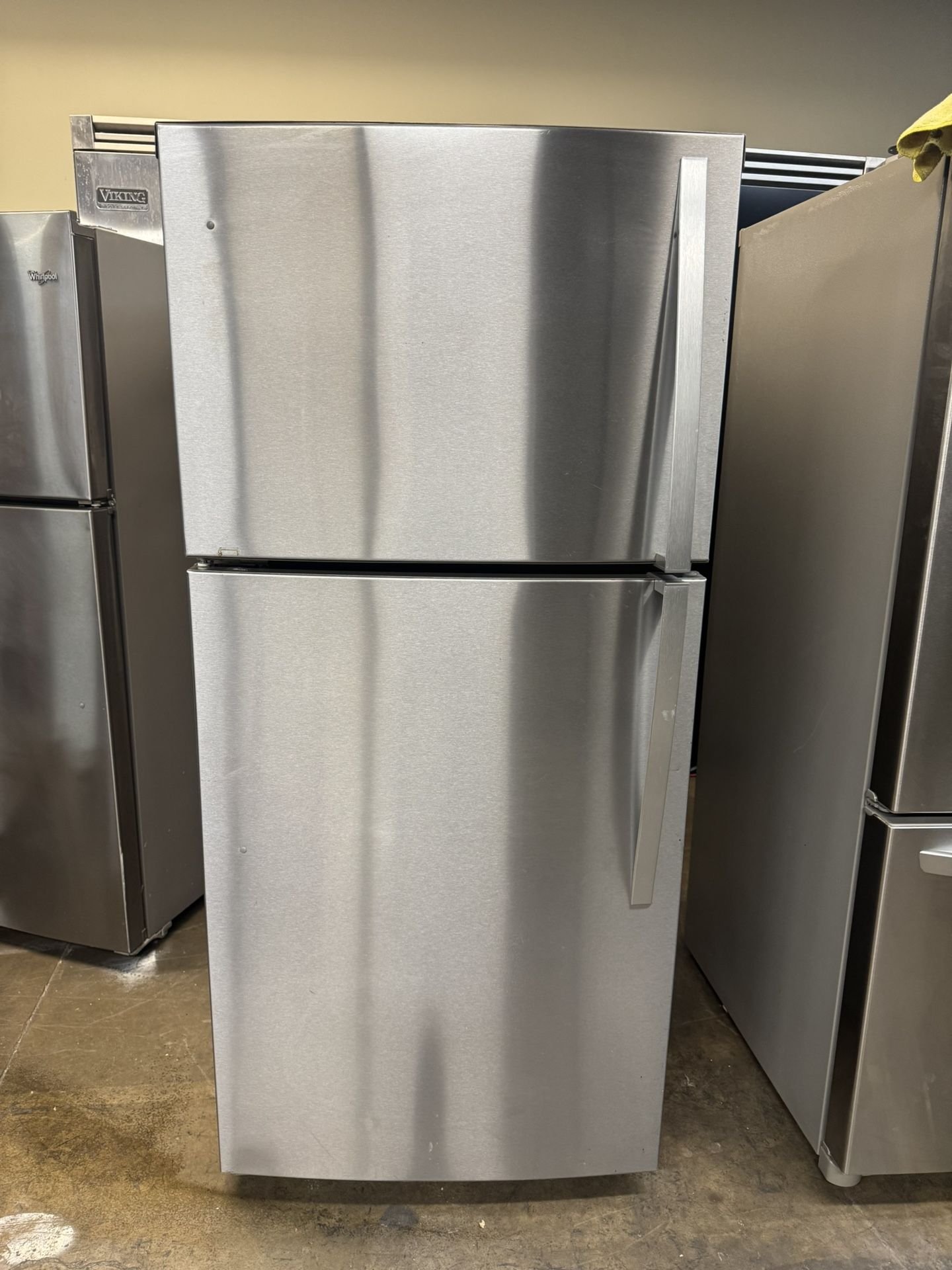 Whirlpool Stainless Steel Apartment Size Refrigerator
