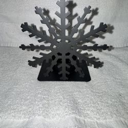 Winter Snowflake Metal Candle Holder