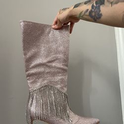 Sparkly pink Boots 