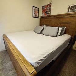 King Bed Frame and Mattress