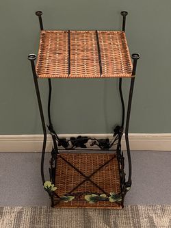 WROUGHT IRON PLANT STAND - firm price Thumbnail