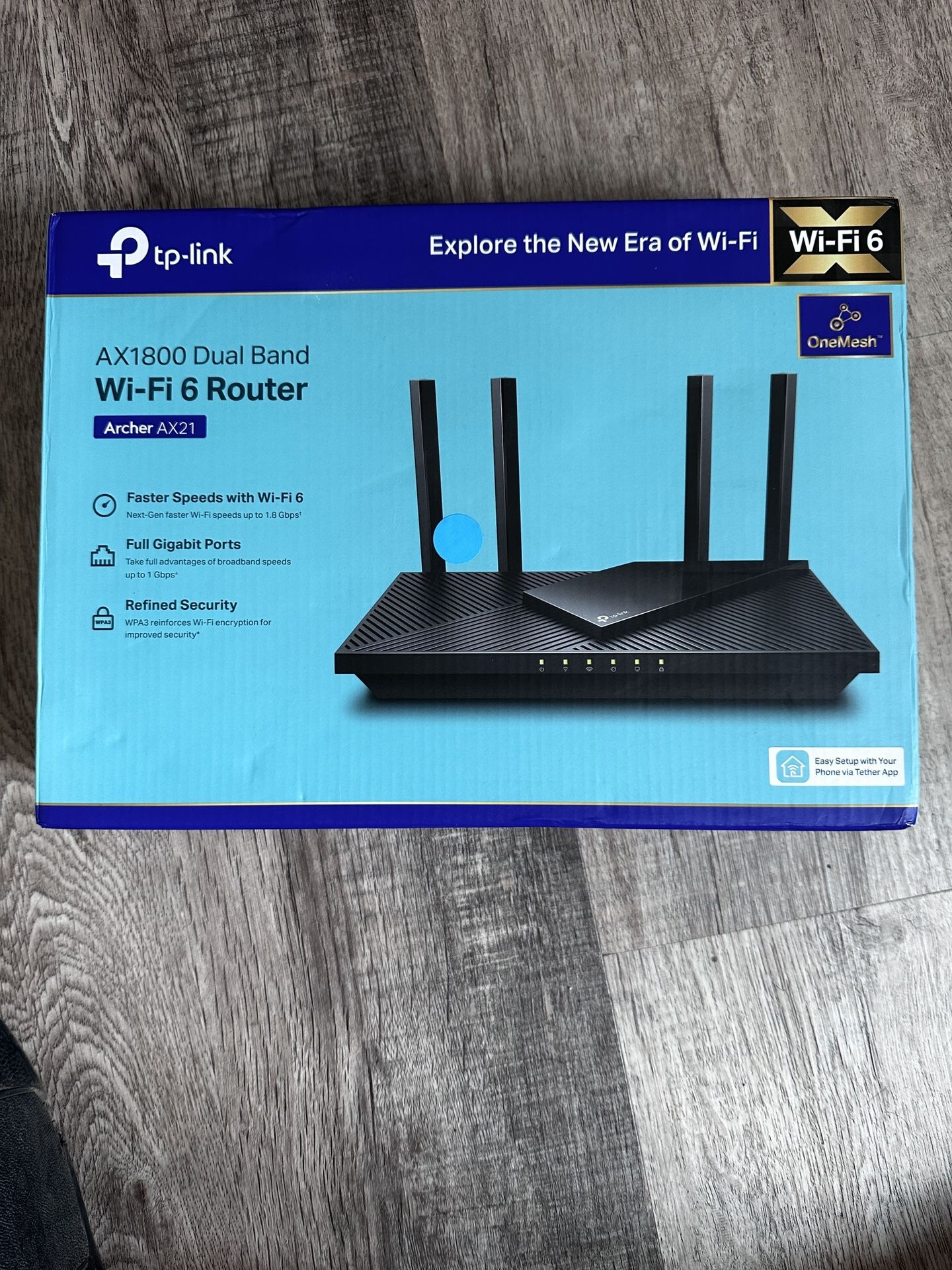 TP-Links AX1800 Dual Band WiFi 6 Router 