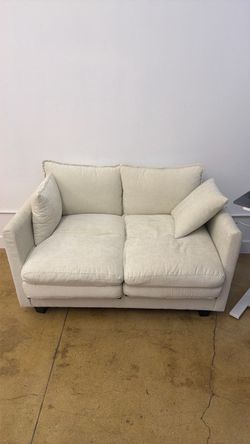 Loveseat white sofa