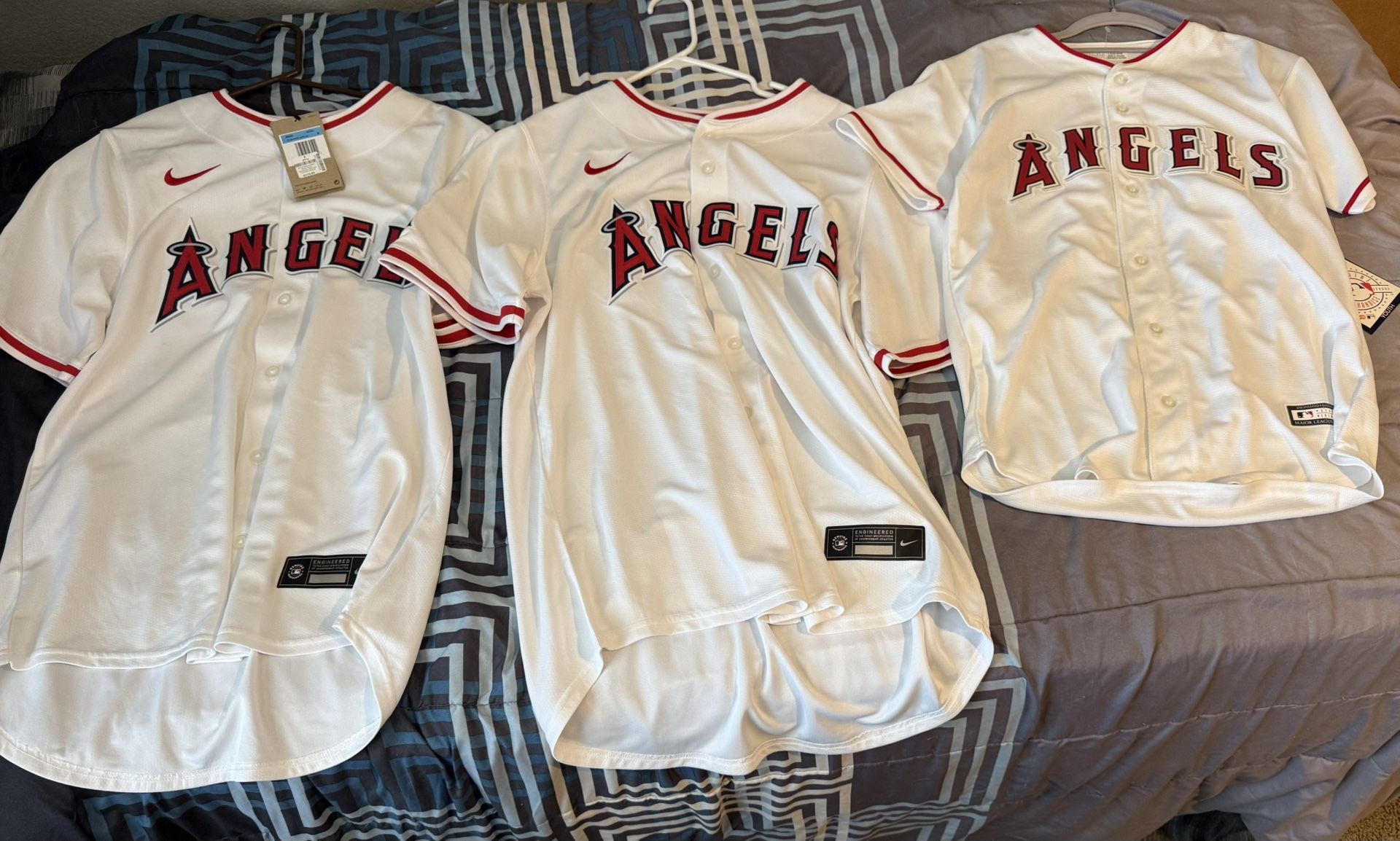 MLB Los Angeles Angels Baseball Embroidered Game Jersey Nike Dri-Fit