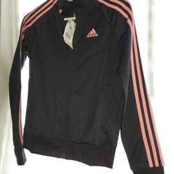 $15 New Adidas Track Jacket XS (Black And Pink) 