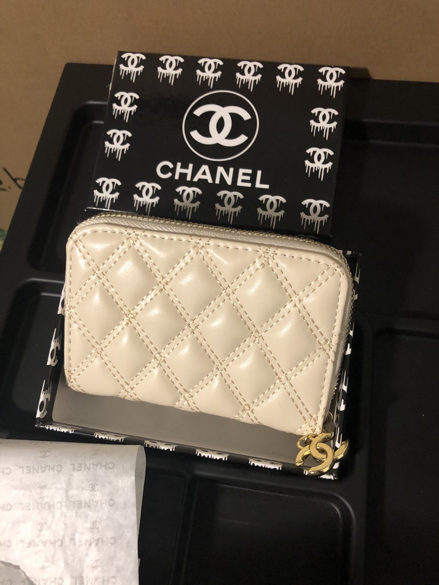 Mini Beige Wallet