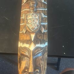 Hand-Carved Wooden Tribal Mask, Ethnic-inspired wooden