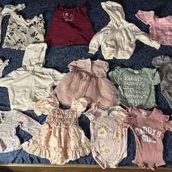 120 Pcs Of Baby Girl Clothes 0-3 & 3-6 & 6-9