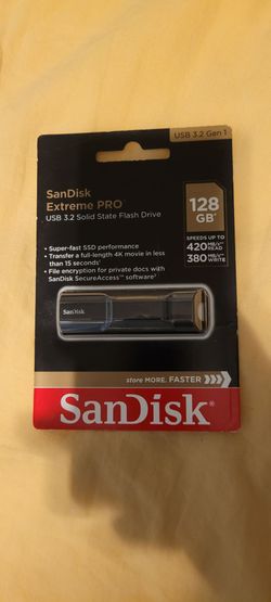 Sandisk Extreme Pro SSD Flash Drive 128GB