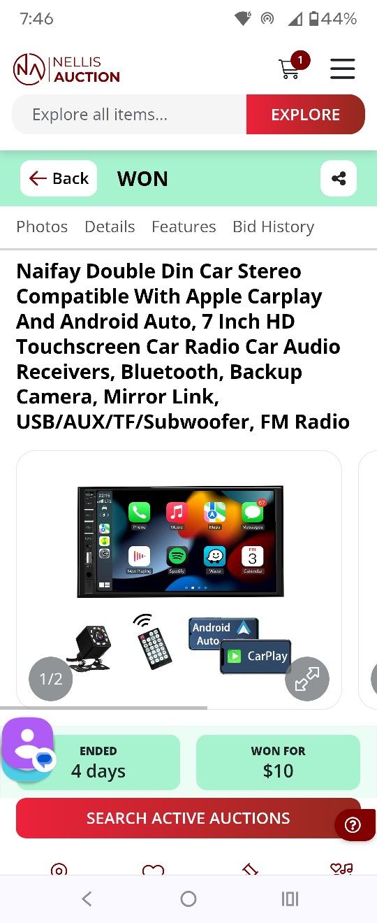 Car Audio 7 In Ddin Touchscreen