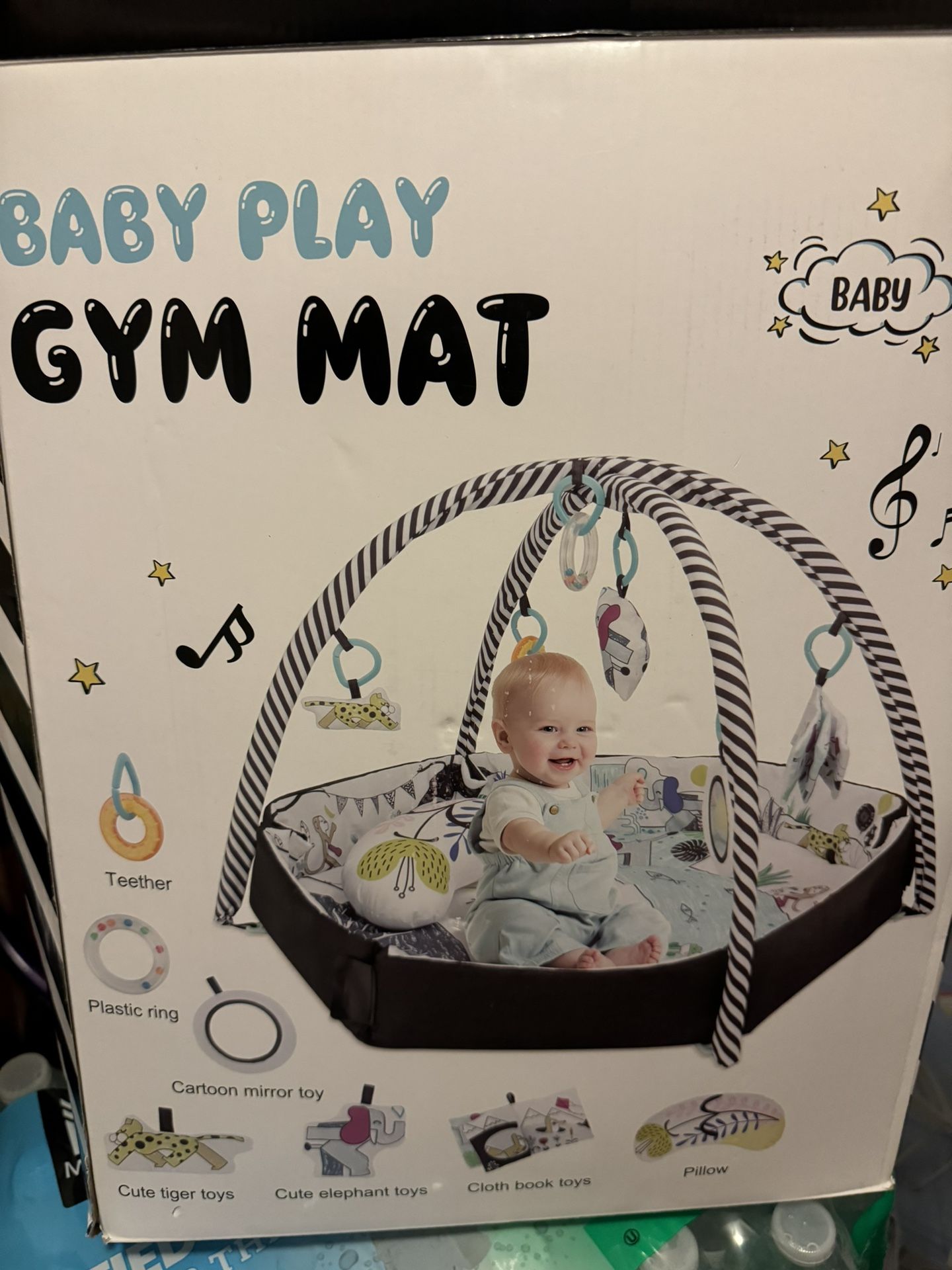 Baby play gym mat