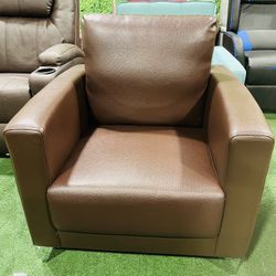 Brand New leather Single Sofa 32*29.5*20, coffee and gray color