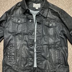 Mens V Six Jean Jacket ( XL)