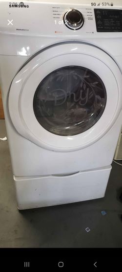 Samsung MOISTURE SENSOR* XL Dryer With Pedestal And Pull Out Drawer