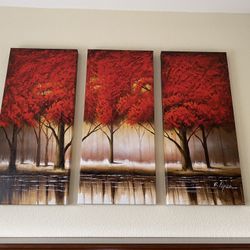 Large Wall Art Trio 