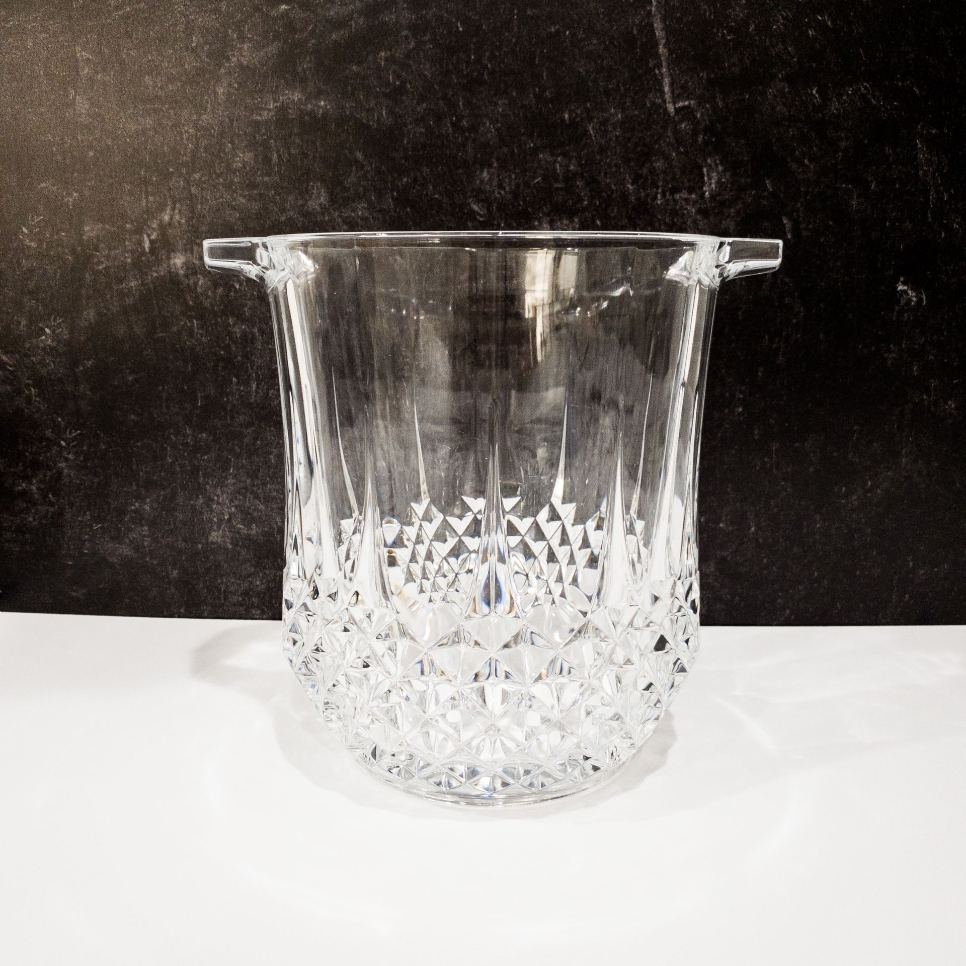 Vintage Heavy Crystal Ice Bucket EUC