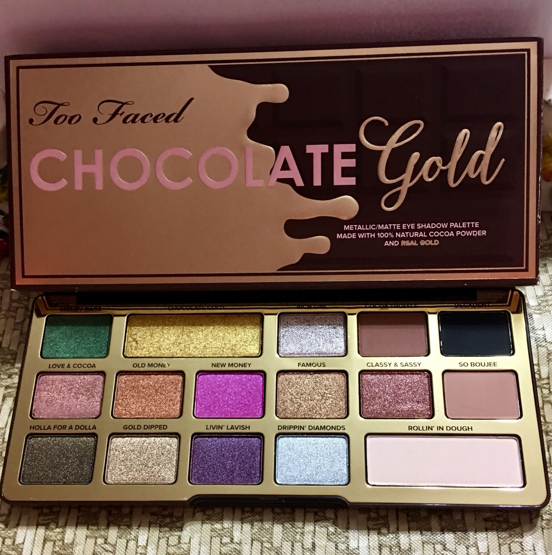 TOO FACED Chocolate Gold Metallic/Matte Eyeshadow Palette