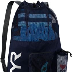 TYR Big Mesh Mummy Backpack, Navy, 40 liters