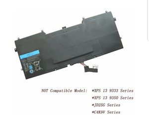 NEW Y9n00 Battery for Dell XPS 12 XPS 13 XPS 13-l321x XPS 13-l322x XPS L321x 489xn 489XN WV7G0 PKH18, NOT Compatible Dell XPS13 9333 C4K9V
