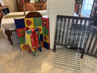 Baby Crib and accessories