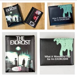 THE EXORCIST VHS Tape Wallet w/ pull out VHS card holder, (NWOT)