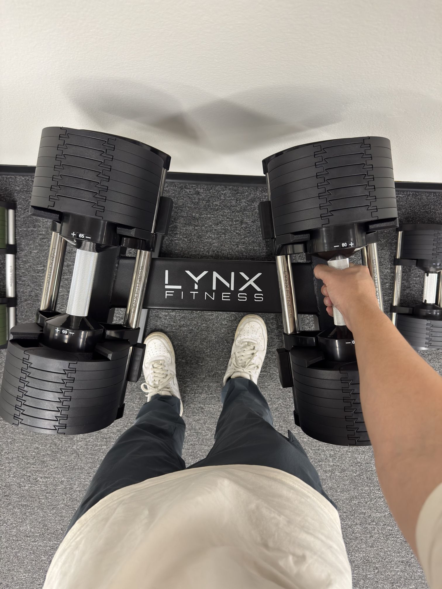 Adjustable Dumbbells (Pair) – 5 to 80 lbs 