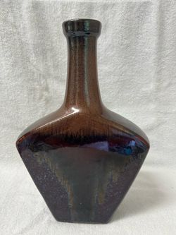 Vintage Ceramic Glazed Tall Vase