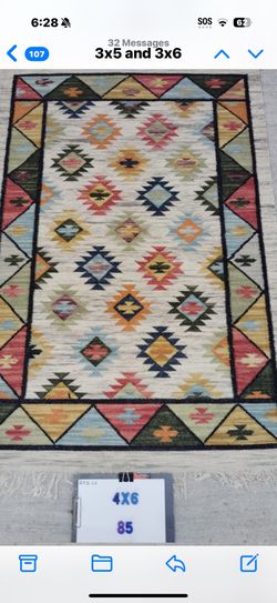 wool Dhurries from india