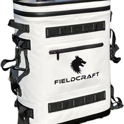Insulated Cooler Backpack Leakproof Waterproof Cooler Bag, Arctic Wolf by Fieldcraft for Travel Sports, Beach, Outdoor Activities, Fishing, Hiking, Ca