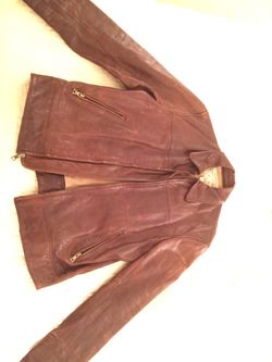 Men’s adult medium banana republic leather jacket