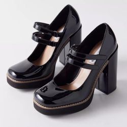 Steve Madden Women's Black Platform Mary Janes