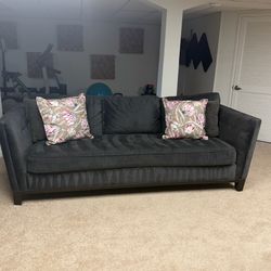 Large Charcoal Gray Sofa