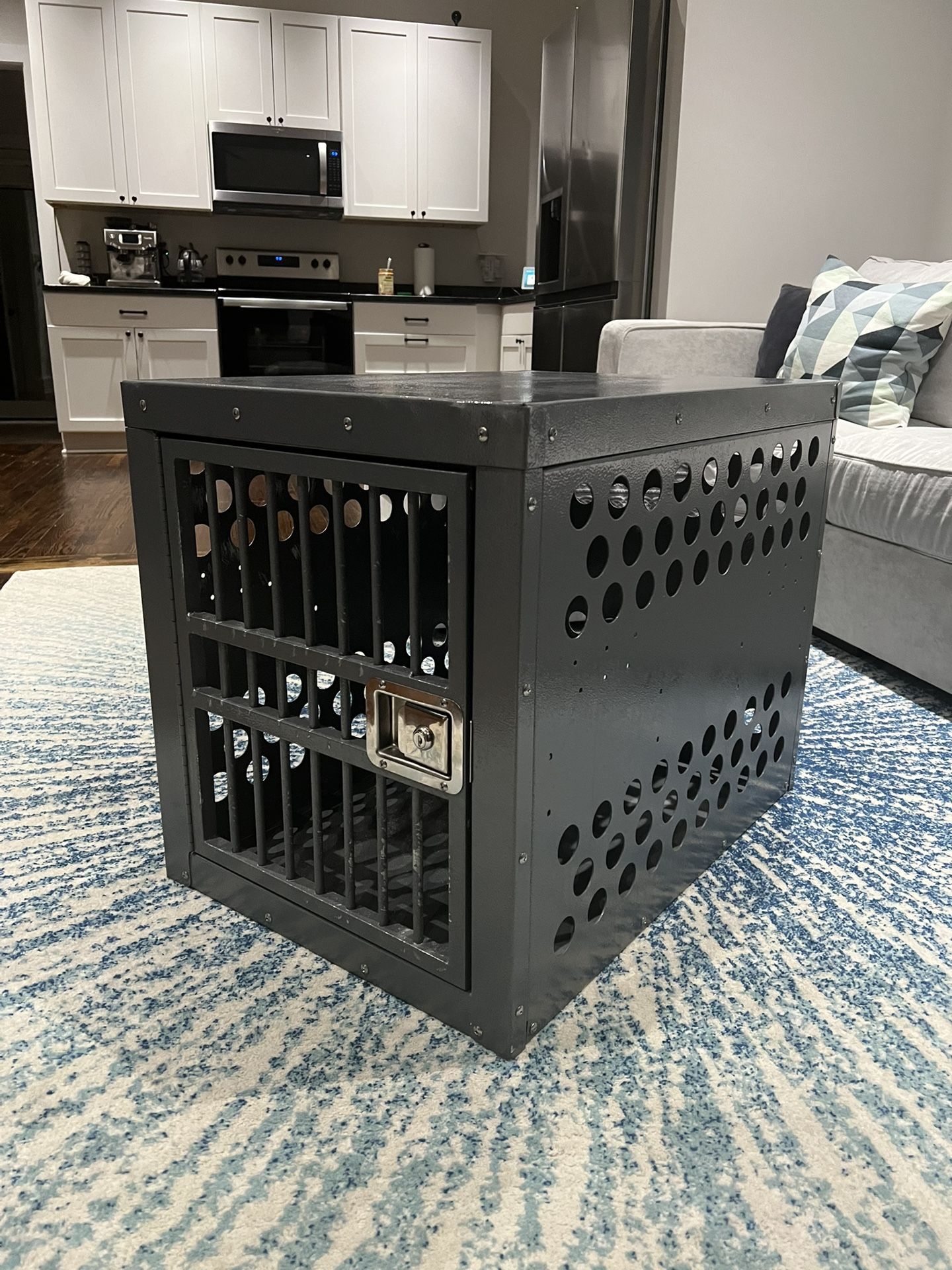 ZINGER, DELUXE 3000 ALUMINUM DOG CRATE, FRONT ENTRY