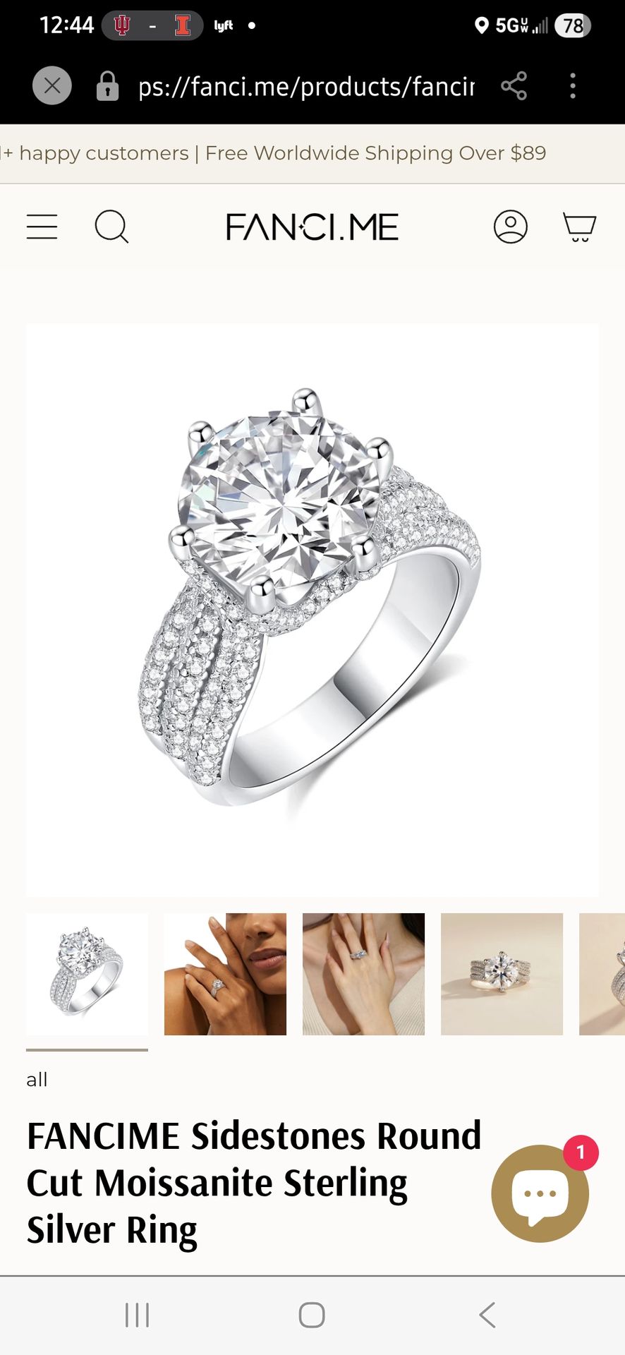 Size 7 ring $250