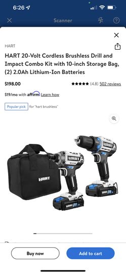Hart Brushless Drill And Impact Kit 