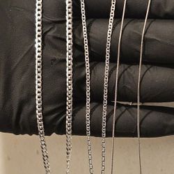 NEW 925 Silver Chains - 3 Pack