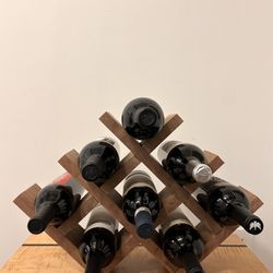 Handcrafted Mahogany Wine Rack
