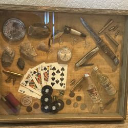 Display With arrowheads, And Misc antiques