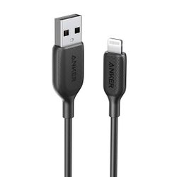 Five Anker Powerline III 3ft/6ft USB-A to Lightning Cables (new black)