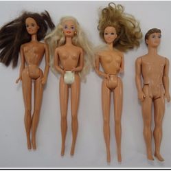 Vintage Barbie Doll TNT Hearts Family Lot Ken Boy