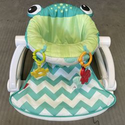 Fisher Price Sit-Me-Up Floor Seat Baby Chair Frog Theme