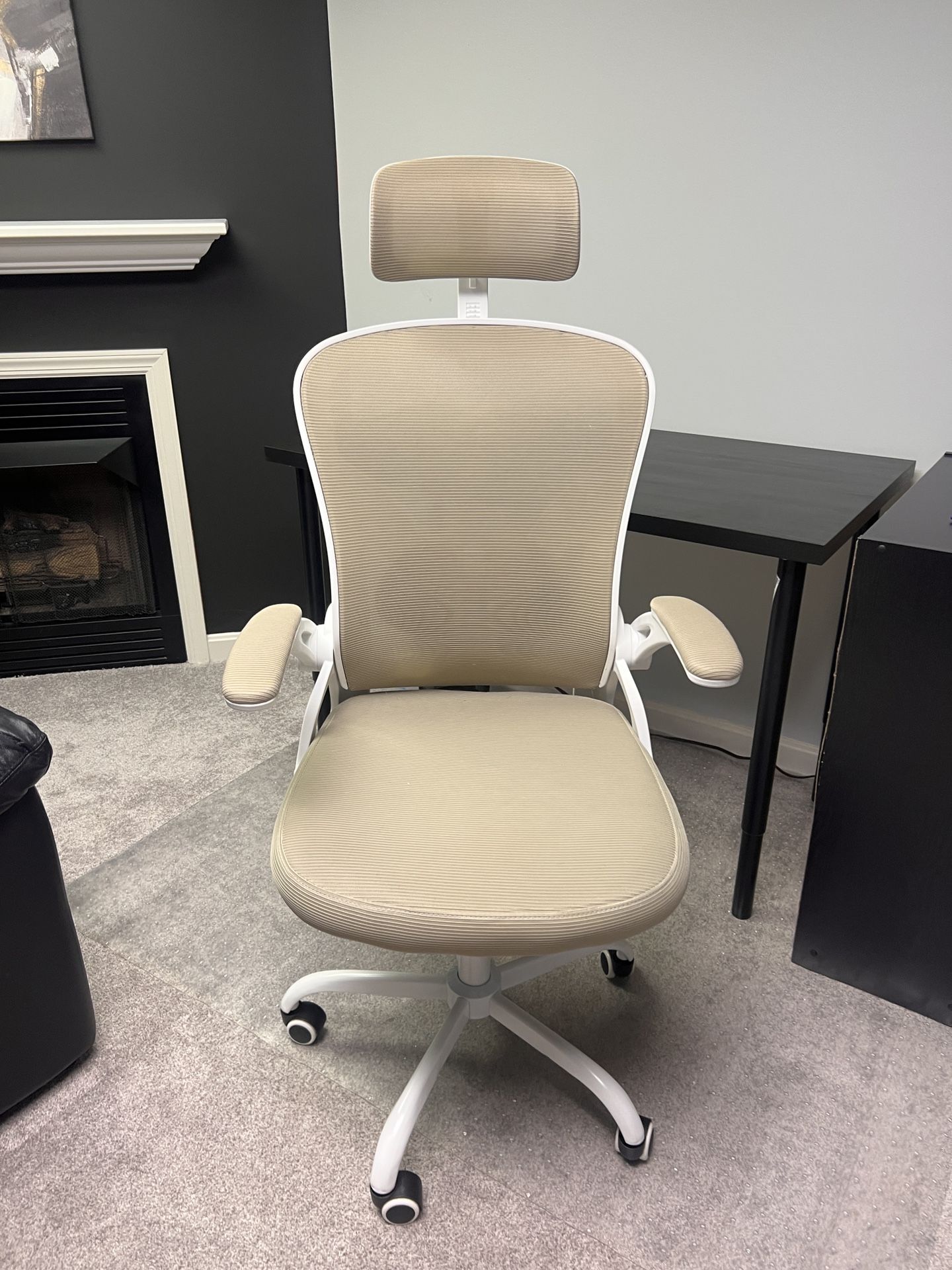 Desk chair, beige off-white